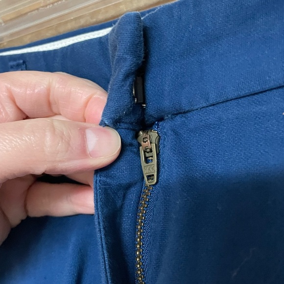 J. Crew Stretch size 00 Blue Low-rise Cropped Cotton Chino Pants with Pockets - Picture 5 of 12